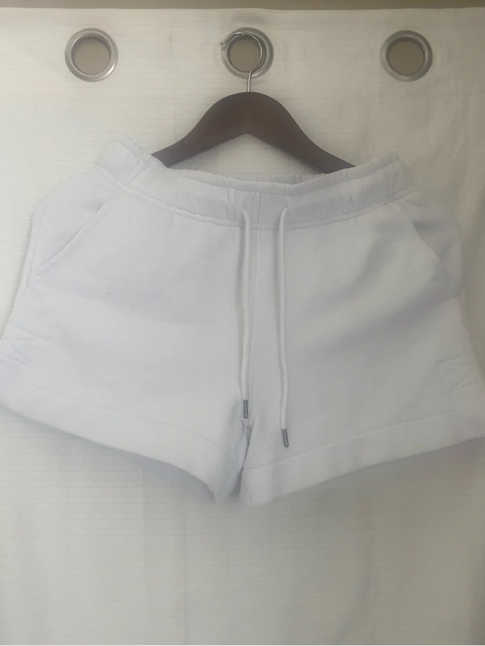 Universal Thread High Rise White Athletic Drawstring Shorts - Picture 1 of 10